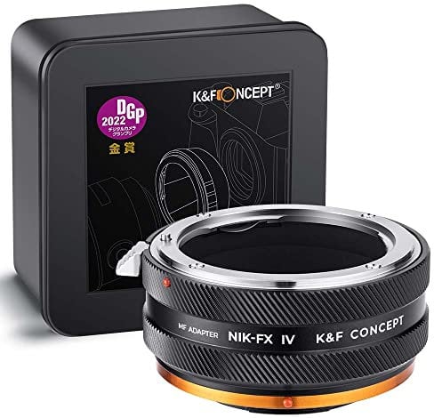 K&F Concept Adaptador de Objetivo NIK(AI/F)-FX,Anillo Adaptador de Cámara Lente Compatible con Objetivos Nikon F/AI Mount a Cuerpo de Cámara Cámara Fujifilm Fuji X-Serie