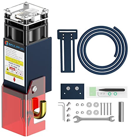 SCULPFUN S30 PRO Lasermodul 10W, Upgrade von SCULPFUN S9 auf SCULPFUN S30 Pro Lasermaschine, austauschbares Objektiv, eingebaute Air Assist-Düse,schnelleres,stärkeres und saubereres Schneiden