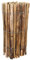 Clôture de jardin en latte naturelle en bois de châtaignier - 5 m - 4-6 cm - Hauteur : 90 cm