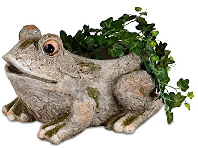 formano Pflanzgefäß Steinoptik Frosch Blumentopf Gartendeko