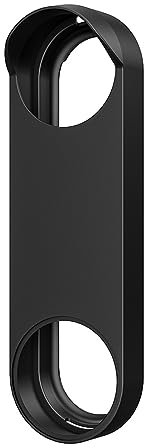 THikk Silicone Protective Case For Google Nest Ring Video Doorbell UV Resistant Waterproof Silica Skin Cover For google Doorbell (Color : Black)