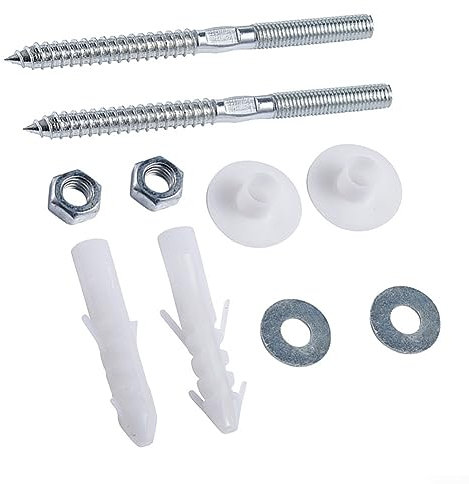 Für Wandhalterung Waschbecken Waschbecken Armaturen Kit Badezimmer Fitting Kit Schraubenbolzen Wandmontage Waschbecken Befestigungssets Schrauben Stecker Unterlegscheiben für Wand Waschbecken