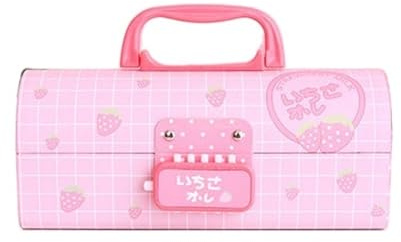 TYNXK Stifte Box Creative Pencil Box Multifunktional mit Code Lock Federmäppchen mit großer Kapazität for Jungen Mädchen Schule Schreibwaren tragbar Stifte MäPpchen (Color : A)