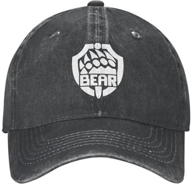 KWQDOZF Eft Bear Hut Casquette Denim Baseball Cap Unisex