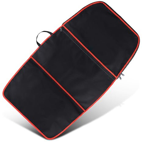 Dawitrly Surfbrett-Tasche, Surfbrett-Abdeckung, Bodyboard-Tragetaschen, 121,9 x 66 cm, Paddleboard-Tasche mit Tragegriff, Doppelreißverschluss und Aufbewahrungstasche für Outdoor-Reisen (roter
