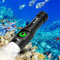 WINDFIRE TS08 Tauchlampe, 3000 Lumen Wasserdicht Tauchen Taschenlampe, Unterwasser Taschenlampe mit Leistungsanzeige, IPX8 Wasserdicht, Unterwasserlicht zum Schnorcheln mit Wiederaufladbar Akku