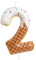 Ice Cream Birthday Candles, Colorful Cake Decorations, Candy Number 2 Candle for Birthday Cake, Sweet 2 Cake Topper Candle, Ice Cream Theme for Girls Boys Birthday Decorations Summer Party Supplies