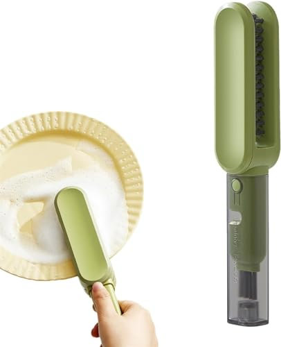 Kitchen Tool Cleaning Brush,4 In 1 Knife Cleaning Brush, Multi-Functional Double Sided Scrubber Cleaning Tool with Strong Handle, Minimalist Appearance, Cutlery Cleaner