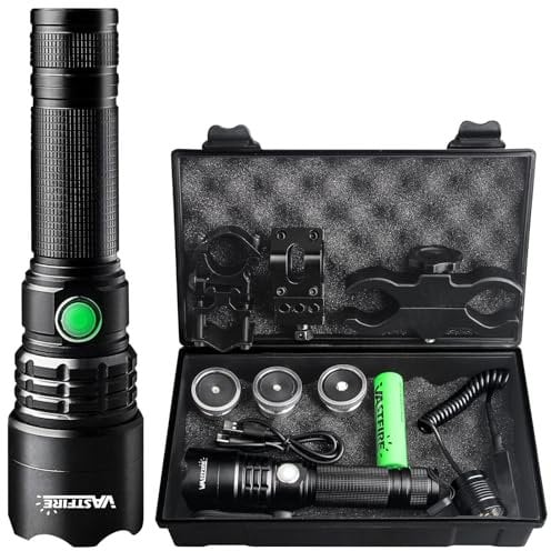 VASTFIRE Rot Grün Weiß Predator Licht LED Taktische Taschenlampe Zoom Fokus Einstellbare Taschenlampe für Jagd und Fischen Coyote Schwein Varmint