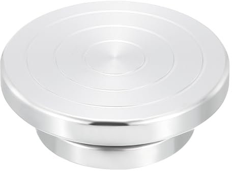 PATIKIL Tornio per Modellare, Diametro 4 Pollici Tornio di Rotazione per Argilla da Ceramica Tavola Girevole a Doppia Faccia per Decorare di Pittura Artigianale
