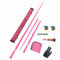 HYQNG Premium-Snooker-Queues, 58-Zoll-Pool-Queue mit Hartschalenetui und 2 Pool-Queue-Kreide, 1/2-gelenkiger Kohlefaser-Billard-Queue-Pool-Queue-Stick für alle Billard-Enthusiasten pink 11.5mm