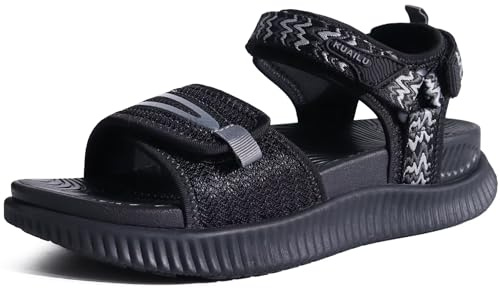 KuaiLu Sandales Randonnée Femmes Sport et d'extérieur Confortable Orthopedique Soutien Voûte Plantaire Sandale Réglables été Léger Antidérapante Sandales