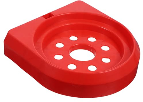 Gadpiparty Feuerlöscher Fuß aus Kunststoff: Universelle Halterung für 3KG, 4KG, 5KG, 8KG Feuerlöscher, Stabiler Bodenstander für Haushalt, Büro & Werkstatt (Rot, Leicht & rutschfest)