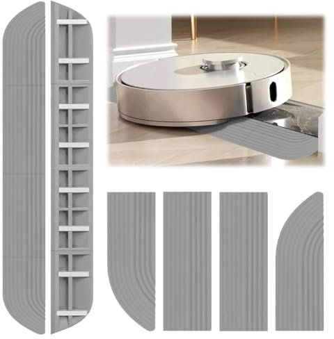 Türschwellenrampen Saugroboter, Gummi Türschwellen Rampe, Rollstuhlrampe, rutschfeste Oberfläche, Rampe für Rollstuhl, Kinderwagen, Rollator oder e Scooter