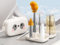 Lammcou Set de cepillos para biberones, 7in1 Kit de Limpieza portátil con Cepillo de Silicona, Cepillo para pezones & pajitas, dispensador de jabón, Caja de Almacenamiento, Soporte para Secado