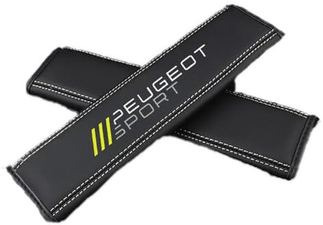 wxhzq 2 stück Auto Gurtpolster Seat Belt für Peugeot Sport 206 208 3008 307 207 301 308 5008 2008 508, Auto Kohlefaser Gurtschutz Sicherheitsgurt Abdeckungen Schutz Schulterpolste,B