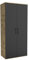 Brent - Kleiderschrank Klein Harrow 3, Mehrzweckschrank 80 cm Breit, Kleiderschränke 180 cm Hoch, Schlafzimmerschrank, Allzweckschrank, Garderobenschrank, Kleiderschrank - Artisan Eiche/Schwarz