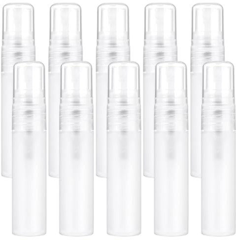 10 Piezas 5ml Mini Botella Spray,Atomizador de Perfume,Botella de Pulverizadora Transparente Portátil Viaje,Botella de Spray rellenable Vacío Pequeña,para Viaje Loción Perfume Aceites Esenciales