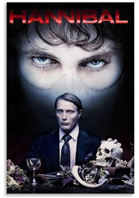 HUEAEHAHE Hannibal Horror-TV-Serie 11 Poster, Raumdekoration, Leinwandposter, ästhetisches Poster, Wandkunst, Dekor-Poster, 30 x 45 cm, ungerahmter Stil