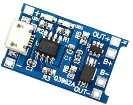 Lioggyet 50 unità/ di modulo di piastra di ricarica della batteria agli di litio con interfaccia USB Micro-Tipo 5 V e 1 A, protezione della ricarica 2 in 1.