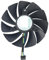QKFTCSDW Ventola for Scheda Video for RTX 3070 Ti 3080 Ti 3080 3090 AMP Holo LHR 87MM GA92S2U Ventola di Raffreddamento for Scheda Grafica(Fan - B)