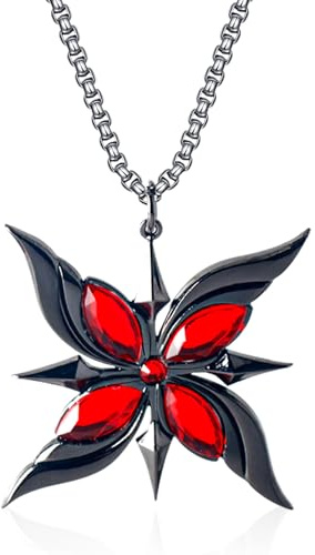 WlsqDE Genshi Impat Halskette, Genshi Impat Kette, Anime Ketten, Anime Schmuck Cosplay, Cartoon Merch, Cartoon Halskette, Unisex Kette, Geschenk für Kinder