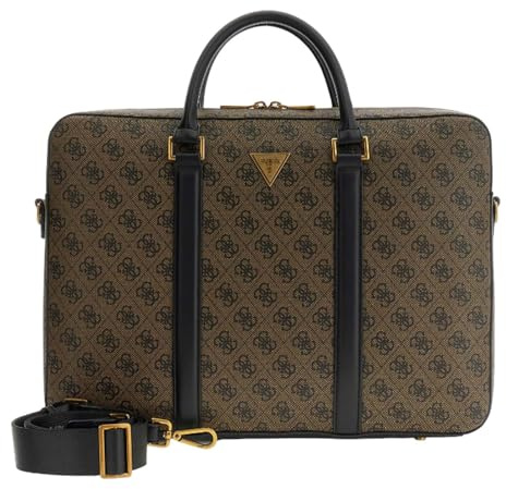 GUESS laptop case Milano Laptop Bag Coffee brown