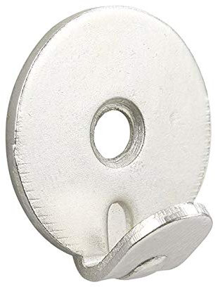 HEAVY DUTY PICTURE HOOKS - 1 HOLE - PACK OF 4 - NICKEL FINISH - HANG HEAVY PICTURES AND MIRRORS - 5 Year Guarantee