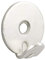 HEAVY DUTY PICTURE HOOKS - 1 HOLE - PACK OF 4 - NICKEL FINISH - HANG HEAVY PICTURES AND MIRRORS - 5 Year Guarantee