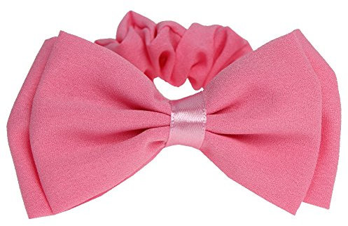JUSTFOX - Schleife Haargummis Zopf-Halter Bow Rosa