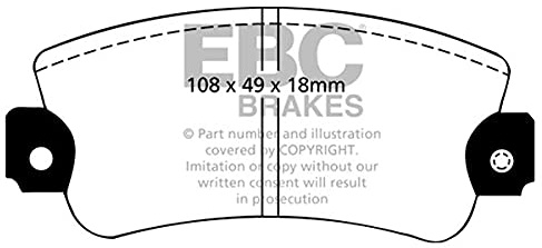 EBC Brakes DP485 Blackstuff Brake Pads