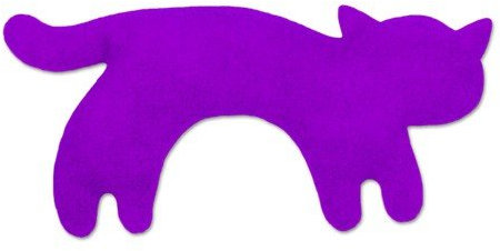 Wärmekissen kleine Katze Minina, Farbe:Purpur (Lila) / Mitternacht (Schwarz)