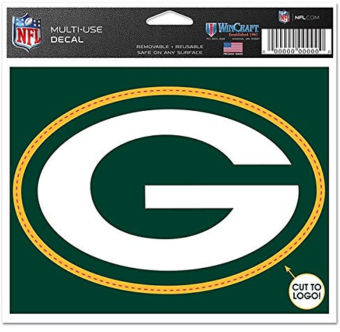 WinCraft NFL Green Bay Packers WCR41543014 Mehrzweck-Aufkleber, 11,4 x 14,6 cm