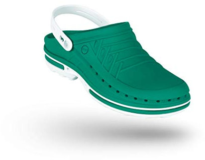 WOCK Clog con Tira y Plantilla Steri-Tech, Zueco Sanitario de Trabajo Mujer e Hombre - Esterilizable, Antiestático, Transpirable e Antideslizante
