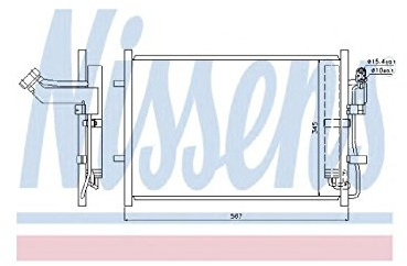 Nissens 940148 Kondensator, Klimaanlage