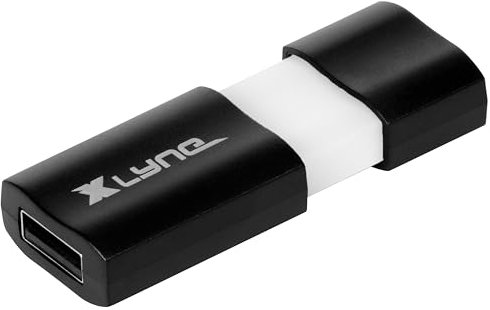 XLYNE WAVE USB Stick │256GB│USB 3.0 – Speicherstick │Push&Pull Mechanismus │Windows, Mac, Linux, Schwarz
