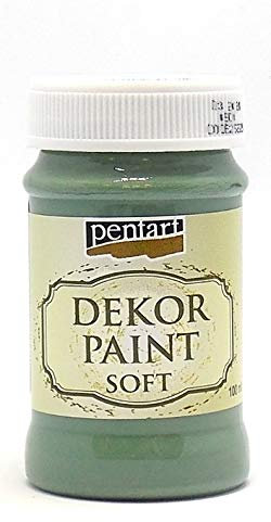 Zita's Creative Dekor Paint Chalky matt 100ml - Khaki grün. Kreidefarbe, Vintagefarbe, Mattfarbe, Bastelfarbe