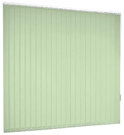 Lamellenvorhang Vertikaljalousie Lamelle Grün Hellgrün Fenster Rollo Breite 100-250 cm Länge 150-250 cm Vorhang Flächenvorhang Schiebevorhang Streifenvorhang blickdicht halbtransparent (180 x 225 cm)