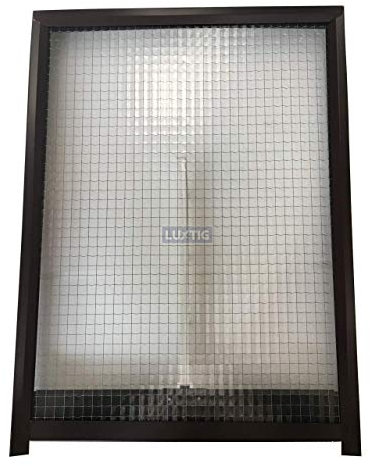 Ricambi per lucernari - Cupola/Vetro e telaio retinato/Vetro e telaio temperato - Luxtig cm 45x60 (Ricambio Telaio e vetro retinato - Testa di Moro)