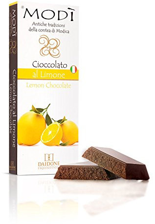 Cioccolato Modì di Modica al Limone Artigianale Siciliano - 12 Barrette da 100g