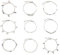 Huture 9 Stücke Damen Fußkettchen 925 Sterling Silber Barfuß Strand Armbänder Boho Knöchel Ketten Silbernes Fußspange Sommer Fuß Schmuck Verstellbare, Silberschmuck Anklet