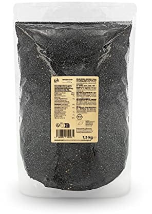 KoRo - Semi di sesamo neri bio 1,5 kg - Superfood ricco di nutrienti e dal sapore nocciolato - Alto contenuto di proteine
