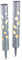 esotec Solarstecker außen Fantasy Light 48, 2er Set Duo Color, Akku, LED Gartenstecker, mystery light, Stecklicht, Gartendeko, Gartenfackel, Solarleuchte, Aluminium, silber, IP44, 102132