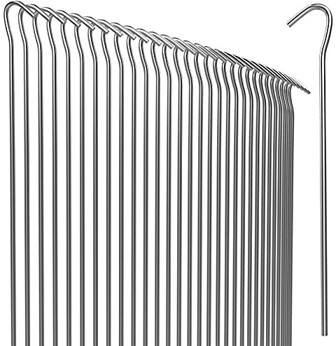 200x Heringe verzinkter Stahl 20 x 3 cm Ø 3,5 mm Unkrautvlies Gartenvlies Zeltanker Erdanker Erdnägel Zaun
