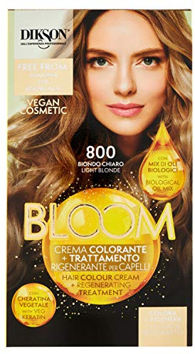 Dikson Muster Dikson Bloom Creme Color 800 hellblond, Schwarz, Standard