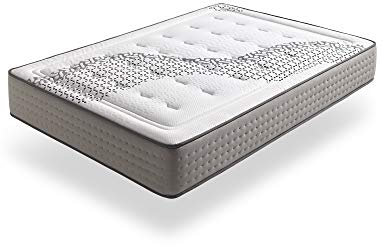ECCOX - Viskoelastische Matratze Brooklyn Paradise - Höhe 24 cm - HR-Kern mit hoher Dichte - Visco + Supersoft-Polsterung - Mittlere bis hohe Festigkeit - Maximale Anpassungsfähigkeit (90x200 cm)