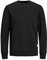 JACK & JONES Herren Basic Sweater | Langarm Sweatshirt Rundhals Pullover | Einfarbiger Jumper JJEBASIC, Farben:Schwarz, Größe Pullover:L