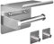 Porte Papier Toilette, Porte Rouleau de Papier Toilette avec Etagère de Téléphone, Acier INOX 304, sans Perçage Support Mural pour Salle de Bain (Nickel Brossé)