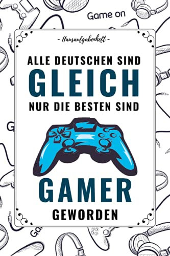 Hausaufgabenheft: Gymnasium Grundschule | jungen Teenager | MONTAG to FREITAG , Schulplaner schüler , Mit GAMER Cover| DIN A5 | 110 Seiten