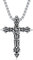 Shusukue Kreuz Anhänger Kette 925 Sterling Silber Rose Kreuz Vintage Halskette Kruzifix Kette Gothic Religiöse Schmuck Geschenk für Frauen Männer Mädchen Jungen (Rose Kreuz Halskette)